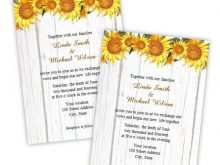 85 Format Sunflower Wedding Invitation Template Layouts by Sunflower Wedding Invitation Template