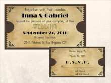 85 Format Vintage Train Ticket Wedding Invitation Template Templates for Vintage Train Ticket Wedding Invitation Template