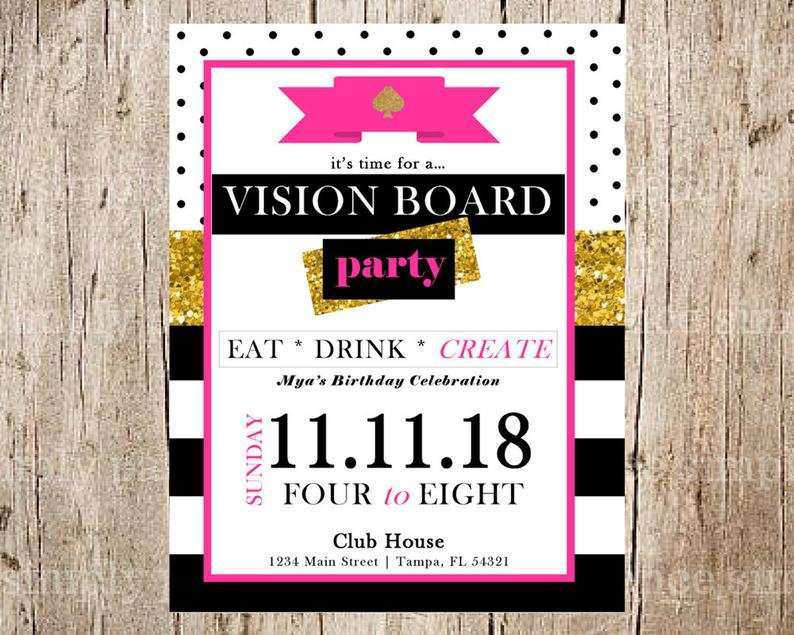 86 Adding Vision Board Party Invitation Template Photo for Vision Board ...