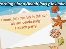 86 Best Beach Party Invitation Template Maker with Beach Party Invitation Template