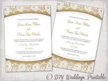 86 Create Wedding Invitation Template Lace For Free by Wedding Invitation Template Lace