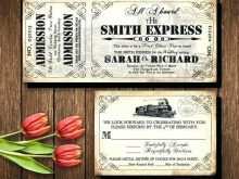 86 Customize Our Free Vintage Train Ticket Wedding Invitation Template Layouts with Vintage Train Ticket Wedding Invitation Template