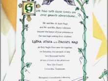 Hebrew English Wedding Invitation Template