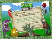 87 Blank Plants Vs Zombies Party Invitation Template Formating for Plants Vs Zombies Party Invitation Template