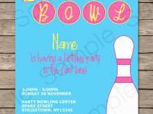 87 Free Bowling Party Invitation Template With Stunning Design by Bowling Party Invitation Template