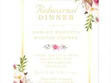 Formal Dinner Invitation Card Template