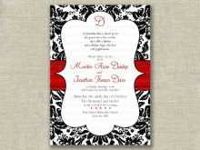 88 Best Wedding Invitation Templates Red And White For Free for Wedding Invitation Templates Red And White