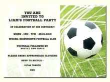 88 Creating Football Party Invitation Template Maker for Football Party Invitation Template