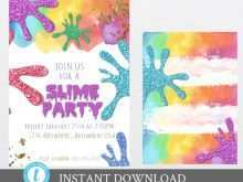 88 Customize Our Free Slime Party Invitation Template Layouts by Slime Party Invitation Template