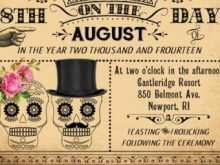 Day Of The Dead Party Invitation Template