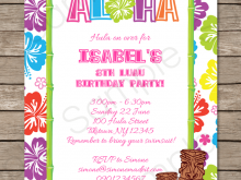 89 Creative Hawaiian Party Invitation Template PSD File with Hawaiian Party Invitation Template