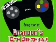 89 Report Free Video Game Birthday Invitation Template Now with Free Video Game Birthday Invitation Template
