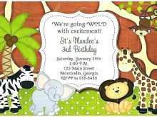 90 Creating Zoo Animal Party Invitation Template Now for Zoo Animal Party Invitation Template