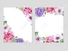90 Free Floral Wedding Invitation Blank Template Now with Floral Wedding Invitation Blank Template