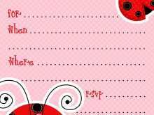 90 Printable Blank Ladybug Invitation Template With Stunning Design for Blank Ladybug Invitation Template