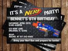 90 Printable Nerf Gun Party Invitation Template Layouts with Nerf Gun Party Invitation Template