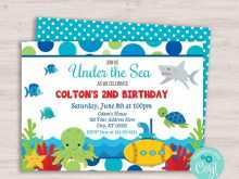 90 The Best Under The Sea Party Invitation Template Download for Under The Sea Party Invitation Template