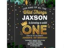 90 The Best Where The Wild Things Are Birthday Invitation Template PSD File with Where The Wild Things Are Birthday Invitation Template