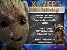 91 Customize Guardians Of The Galaxy Birthday Invitation Template Layouts with Guardians Of The Galaxy Birthday Invitation Template
