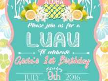 Tropical Party Invitation Template