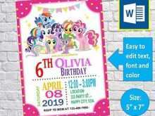 91 Standard My Little Pony Invitation Blank Template For Free for My Little Pony Invitation Blank Template