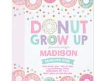 91 Visiting Donut Birthday Invitation Template Download with Donut Birthday Invitation Template
