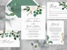 92 Customize Eucalyptus Wedding Invitation Template in Photoshop by Eucalyptus Wedding Invitation Template
