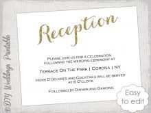 92 Customize Wedding Reception Invitation Examples Formating by Wedding Reception Invitation Examples