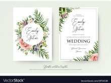 92 Free Vector Floral Wedding Invitation Template Photo for Vector Floral Wedding Invitation Template