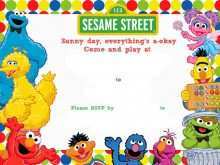 92 Visiting Sesame Street Invitation Blank Template Maker with Sesame Street Invitation Blank Template