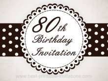 93 Best 80Th Birthday Invitation Template Uk Templates with 80Th Birthday Invitation Template Uk