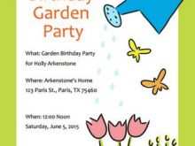 93 Customize Garden Party Invitation Template for Ms Word for Garden Party Invitation Template