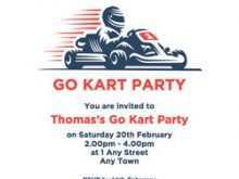 94 Creating Go Karting Party Invitation Template Free Layouts for Go Karting Party Invitation Template Free