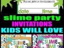 94 Creating Slime Party Invitation Template Layouts with Slime Party Invitation Template