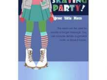 94 Customize Ice Skating Party Invitation Template Free Formating for Ice Skating Party Invitation Template Free