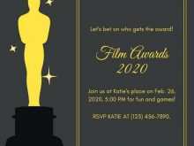 94 Customize Oscar Party Invitation Template Photo with Oscar Party Invitation Template