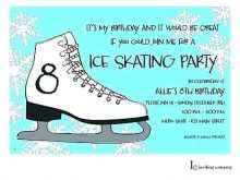 94 Customize Our Free Ice Skating Party Invitation Template Free Maker by Ice Skating Party Invitation Template Free