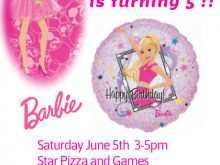 94 How To Create Editable Barbie Invitation Template Blank Download with Editable Barbie Invitation Template Blank