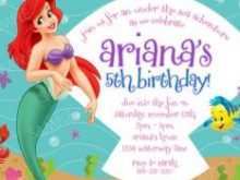 94 Online Ariel Birthday Invitation Template in Photoshop by Ariel Birthday Invitation Template