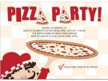 94 Visiting Pizza Party Invitation Template Formating with Pizza Party Invitation Template