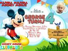 95 Creating Mickey Mouse Party Invitation Template Now with Mickey Mouse Party Invitation Template