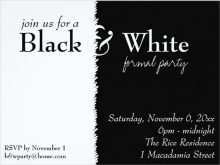 95 Format Party Invitation Templates Black And White in Word with Party Invitation Templates Black And White