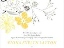 95 Free Printable Wedding Invitation Templates Yellow for Ms Word with Wedding Invitation Templates Yellow
