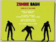 95 Standard Zombie Birthday Party Invitation Template PSD File for Zombie Birthday Party Invitation Template