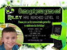 96 Blank Free Video Game Birthday Invitation Template Maker for Free Video Game Birthday Invitation Template