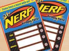 96 Create Free Nerf Birthday Party Invitation Template Formating by Free Nerf Birthday Party Invitation Template