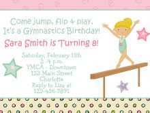 96 Customize Our Free Birthday Invitation Templates Gymnastics Layouts by Birthday Invitation Templates Gymnastics
