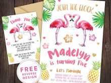 Flamingo Party Invitation Template Free