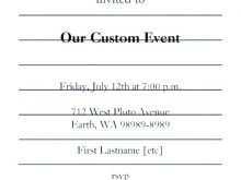 Formal Invitation Text Template