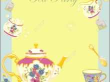 High Tea Invitation Template Blank